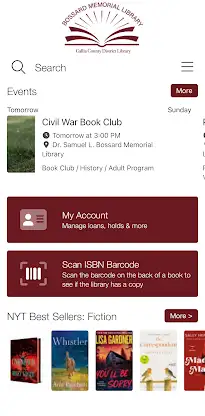 Bossard Memorial Library screenshot 1