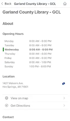 Garland County Library screenshot 6
