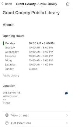 Grant County Public Library screenshot 6