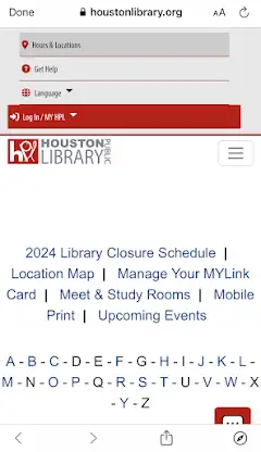 Houston Public Library screenshot 5