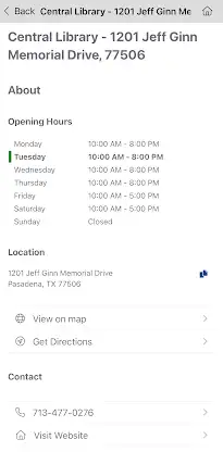 Pasadena Public Library (TX) screenshot 6