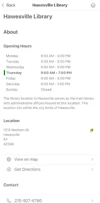Hancock Co. Public Library KY screenshot 6