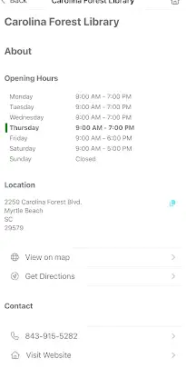 Horry County Library screenshot 6