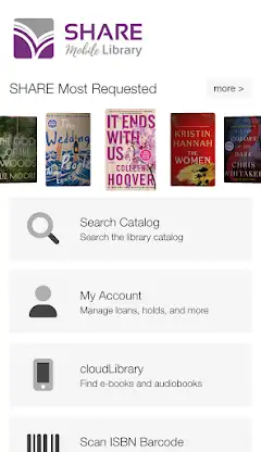 SHARE Mobile Library screenshot 1