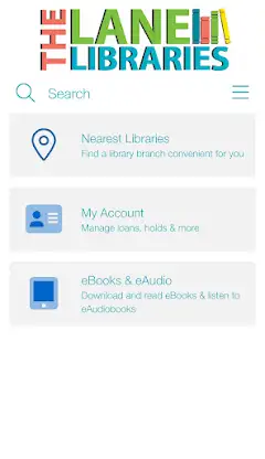 Lane Libraries Mobile App screenshot 1