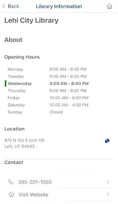 Lehi City Library screenshot 5