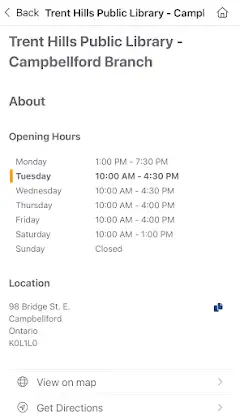 Trent Hills Public Library screenshot 6