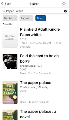Plainfield Area Public Library screenshot 3