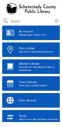 Schenectady Co. Public Library screenshot 1