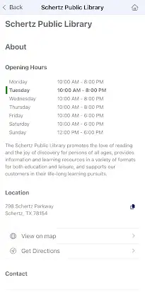 Schertz Public Library screenshot 6