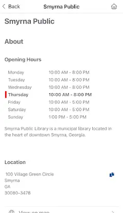 Smyrna Public Library (GA) screenshot 6