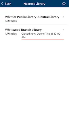 Whittier Public Library screenshot 5