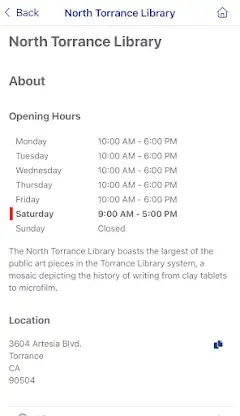 Torrance Public Library screenshot 6