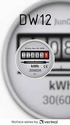 DW12 Electric Meter Watch Face screenshot 1