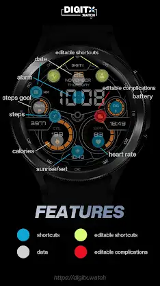 Caliope Digital Watch Face screenshot 6