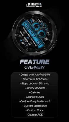 DX103 Digital Watch Face screenshot 5