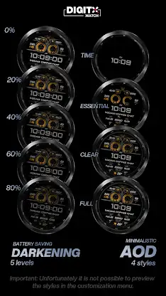 DX103 Digital Watch Face screenshot 8