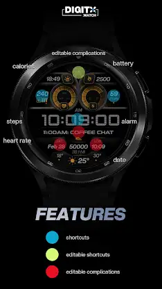 DX103 Digital Watch Face screenshot 7