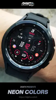 Neon Colors Digital Watch Face screenshot 4