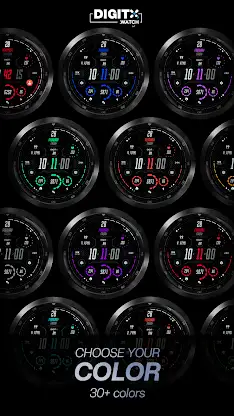 Neon Colors Digital Watch Face screenshot 7