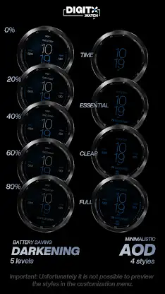 Poppy Thin Digital Watch Face screenshot 8