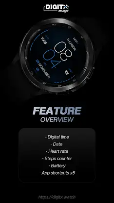 Poppy Thin Digital Watch Face screenshot 5