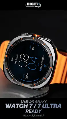 Poppy Thin Digital Watch Face screenshot 3
