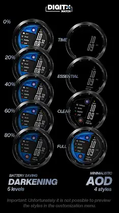 Pro Line Digital Watch Face screenshot 8