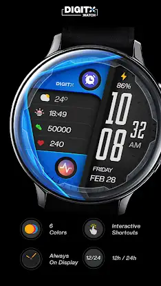 Pro Line Digital Watch Face screenshot 2