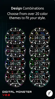 Digital Monster Watch Face screenshot 5