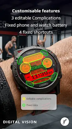 Digital Vision Watch Face screenshot 4