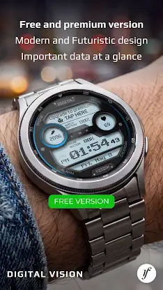 Digital Vision Watch Face screenshot 2