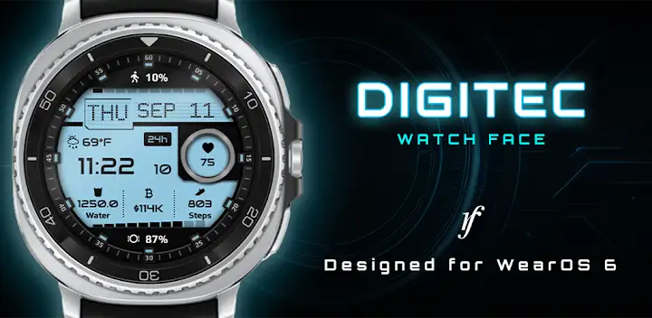Digitec Digital Watch Face — Android app banner