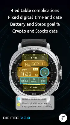 Digitec Digital Watch Face screenshot 3