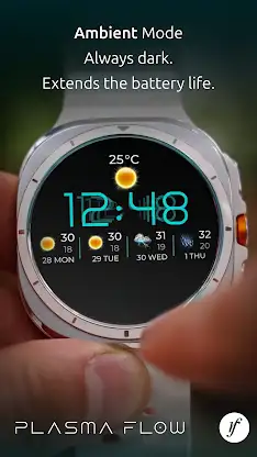 Plasma Flow Full Watch Face screenshot 4