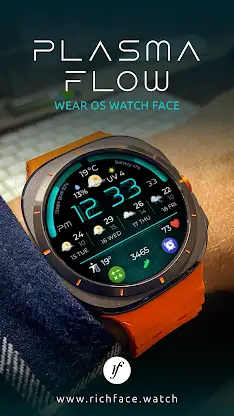 Plasma Flow Full Watch Face screenshot 1