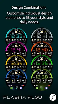 Plasma Flow Full Watch Face screenshot 7