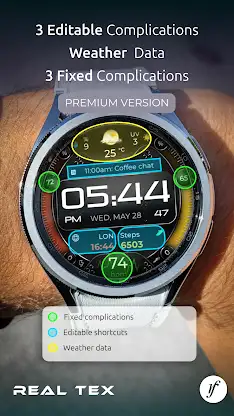 RealTex Lite Watch Face screenshot 3
