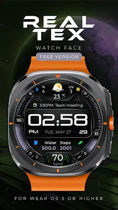 RealTex Lite Watch Face screenshot 1
