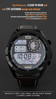 ILLUMINATOR Digital Watch face screenshot 2