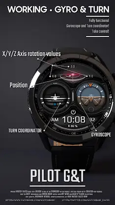 Pilot Gyroscope Watch face screenshot 2