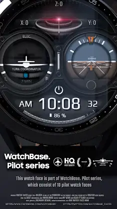 Pilot Gyroscope Watch face screenshot 3