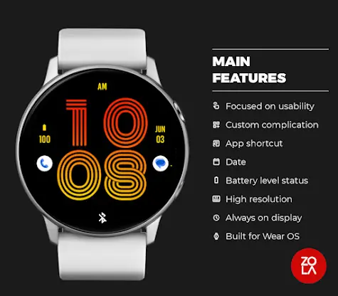 Beauty Orange Fire Watch Face screenshot 2