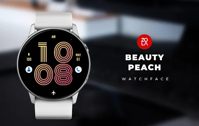 Beauty Peach Watch Face screenshot 1
