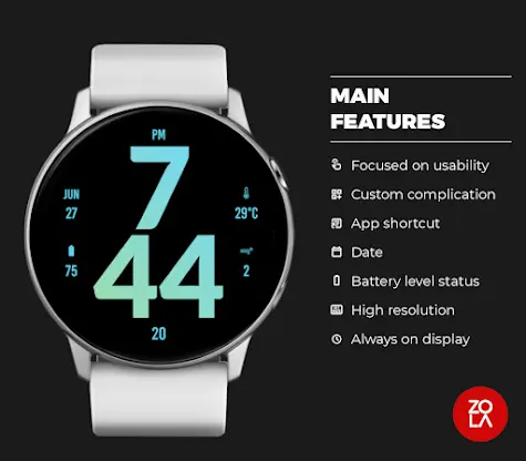 Big Daylight Watch Face screenshot 2