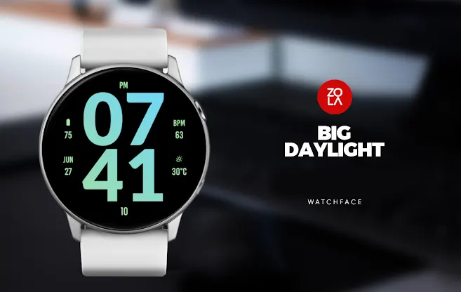 Big Daylight Watch Face screenshot 1