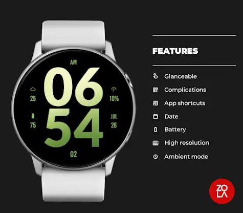 Big Honeydew Watch Face screenshot 2