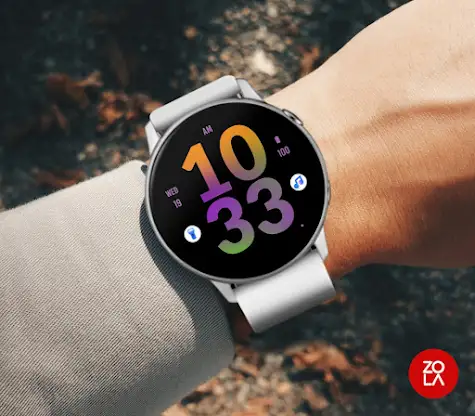 Big Orange Purple Watch Face screenshot 3