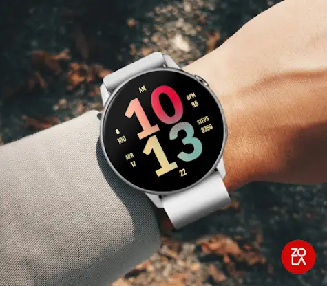 Big Tropical Dusk Watch Face screenshot 3