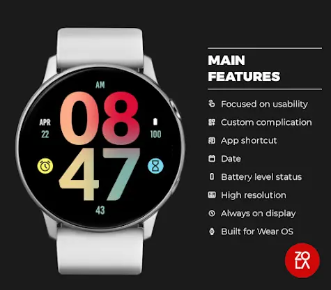 Big Tropical Dusk Watch Face screenshot 2